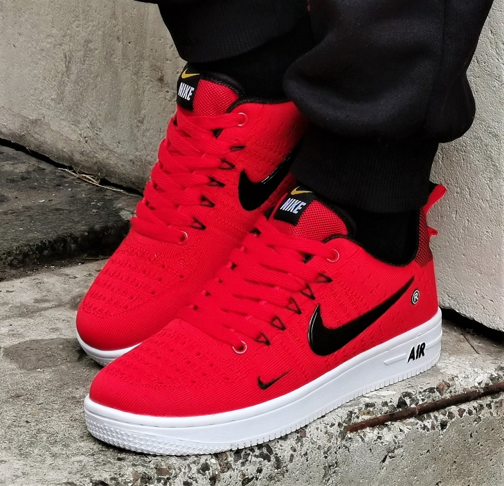 Кроссовки Nike Force Красные Мужские Форсы Найк (размеры: 40,41,42,43) Днепр - изображение 3