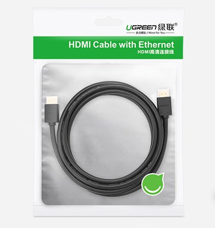Кабель HDMI M - M, 3.0 м, V2.0 Cafule 4K, HD104 UGREEN Чорний Винница - изображение 4