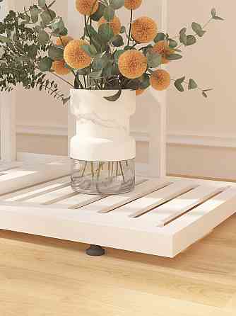 Підставка для рослин, полиця для квітів в кімнату, стелаж на колесах, металевий на 7 ярусів, білий Кам'янець-Подільський