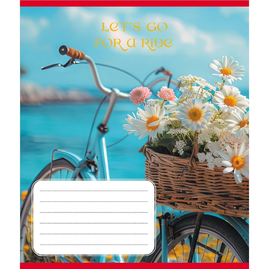 Зошит загальний "Велосипед" 096-630091K-1 в клітинку, 96 аркушів Вінниця - фото 1