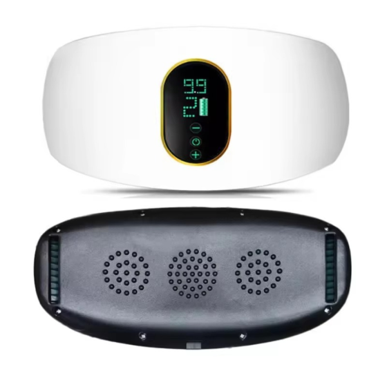 Пояс-масажер для схуднення і корекції фігури з таймером і підігрівом електричний для масажу: живота, стегон і спини, білий Кам'янець-Подільський