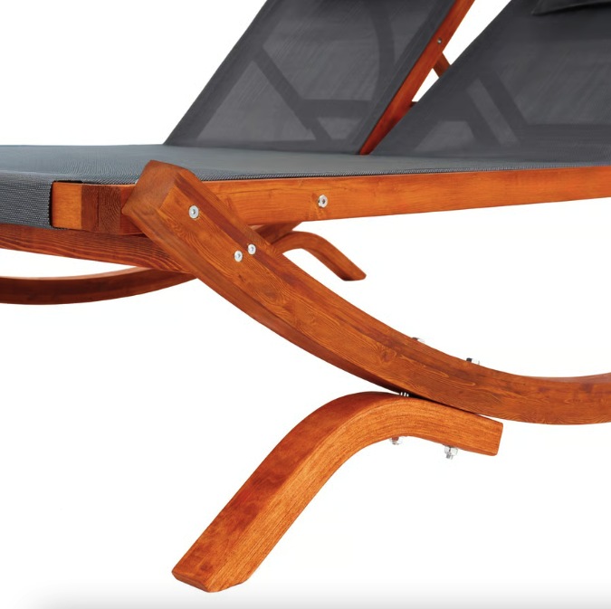 Садовий шезлонг Di Volio Pionza двомісний сірий Київ - фото 7