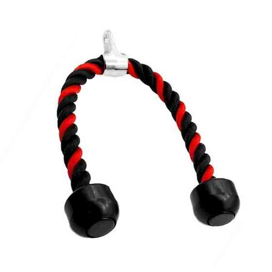 Канат для трицепса з подвійним хватом Power System PS-4041 Triceps Rope Black/Red Кам'янське