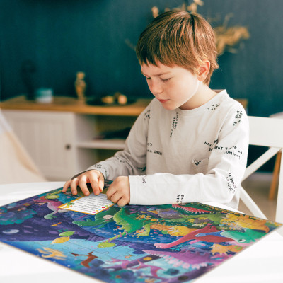 Пазл DoDo Шукай та знаходь Країна динозаврів, 100 елементів (300669) Вінниця - фото 7