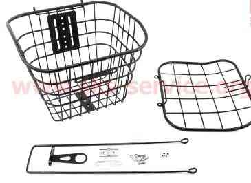 Корзина велосипедная навесная передняя (метал) (+ крышка) YZ-061 Мукачево