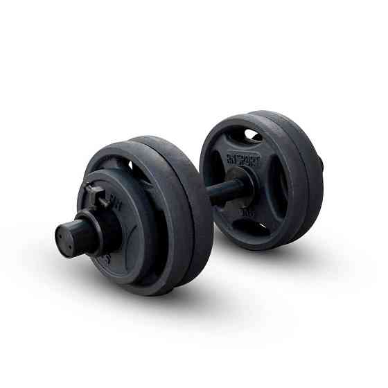 Гантелі олімпійські чавунні 2 по 31 кг Гантелі, гирі, штанги та диски металеві набірні Київ