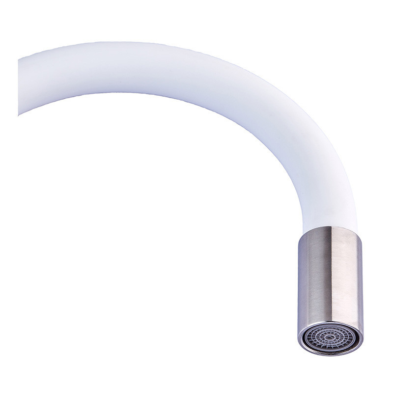 Кухонний змішувач Champion SUS-011 з силіконовим виливом, нержавіюча сталь Refl.White (CH0331) Харків - фото 2