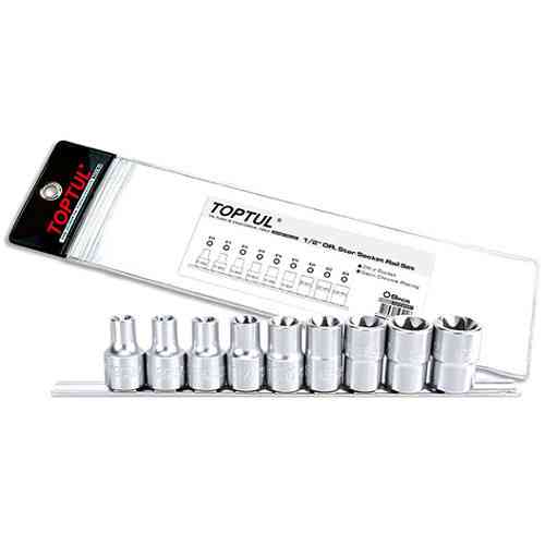 Набір головок TORX на планці TOPTUL 1/2" E10-E24 9ед. GAAG0901 Чернігів