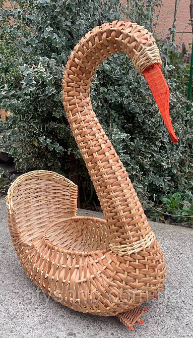 Кошик-лебідь плетений Київ - фото 6