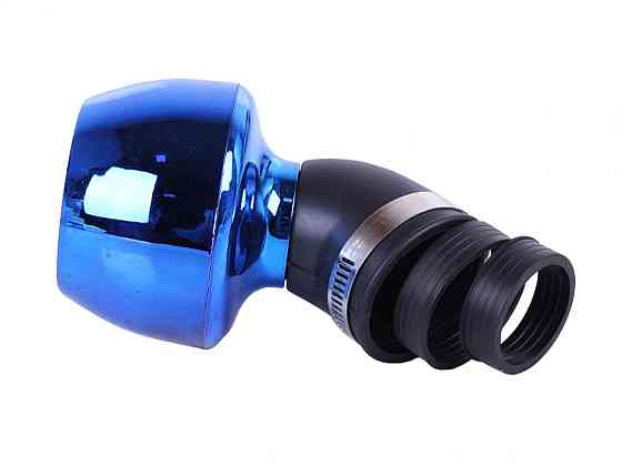 Фильтр воздушный (нулевик) Ø35mm, 45*, турбина (синий) Мукачево