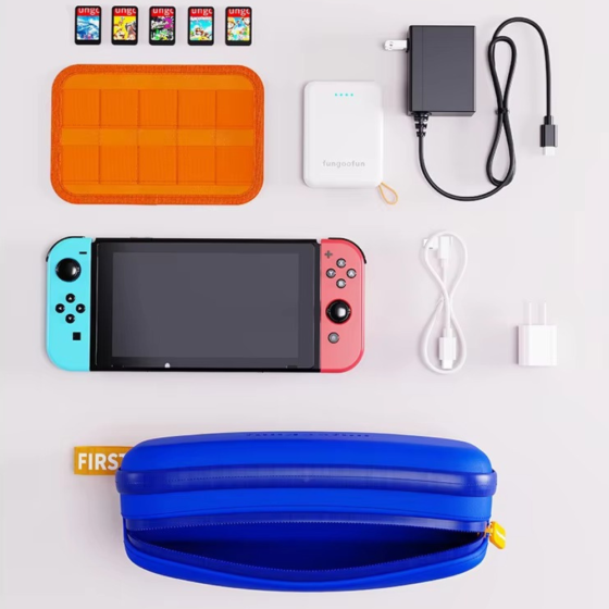 Сумка органайзер для гаджетов и аксессуаров,кабелей,проводов, силиконовая,влагостойкая на 2 отделения,синяя Каменец-Подольский