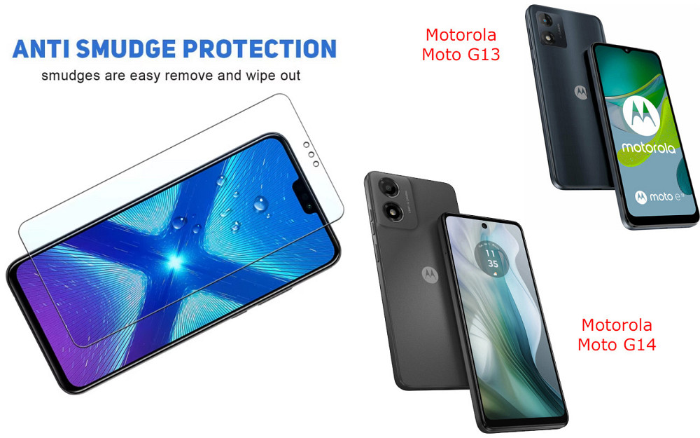 Защитное стекло NeoGlass для Motorola Moto G13, Moto G14 – ультрапрозрачное и устойчивое Киев - изображение 3