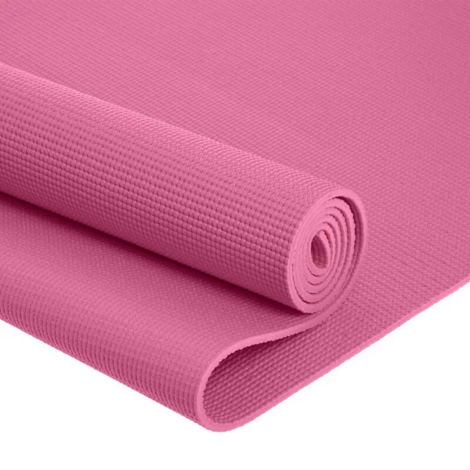 Килимок для йоги та фітнесу Power System PS-4014 PVC Fitness Yoga Mat Pink (173x61x0.6) Каменское - изображение 4