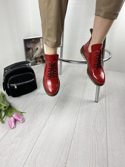 Sothby 's Туфлі жіночі Sothby 's M-373 червоні (весна-осінь, шкіра лакована) (3109) Коломыя - изображение 4