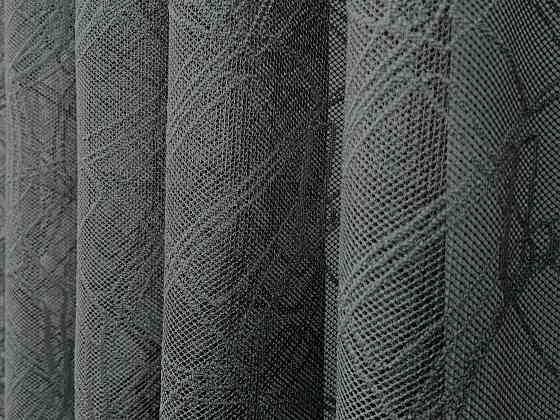 Тюль VR-Textil 1974т Жакард Графітовий 400х270 см (42-1009) Київ