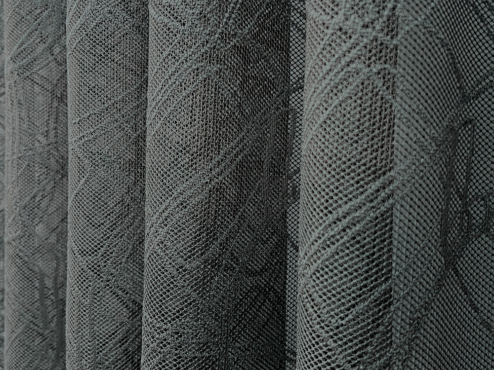 Тюль VR-Textil 1974т Жакард Графітовий 400х270 см (42-1009) Київ - фото 6