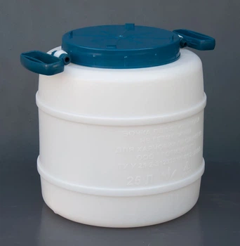 Бочка пластиковая пищевая 25л белая с ручками. Харьков - изображение 3