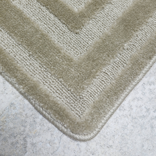 Набір килимків для ванної 2шт 50*80см+40*50см U-виріз Рамка Econom бежевий поліпропілен Дариана Житомир - фото 7