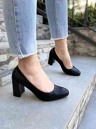 Stepter Туфлі жіночі STEPTER чорні натуральна шкіра каблук 7 см розмір 39 (3867) Коломыя