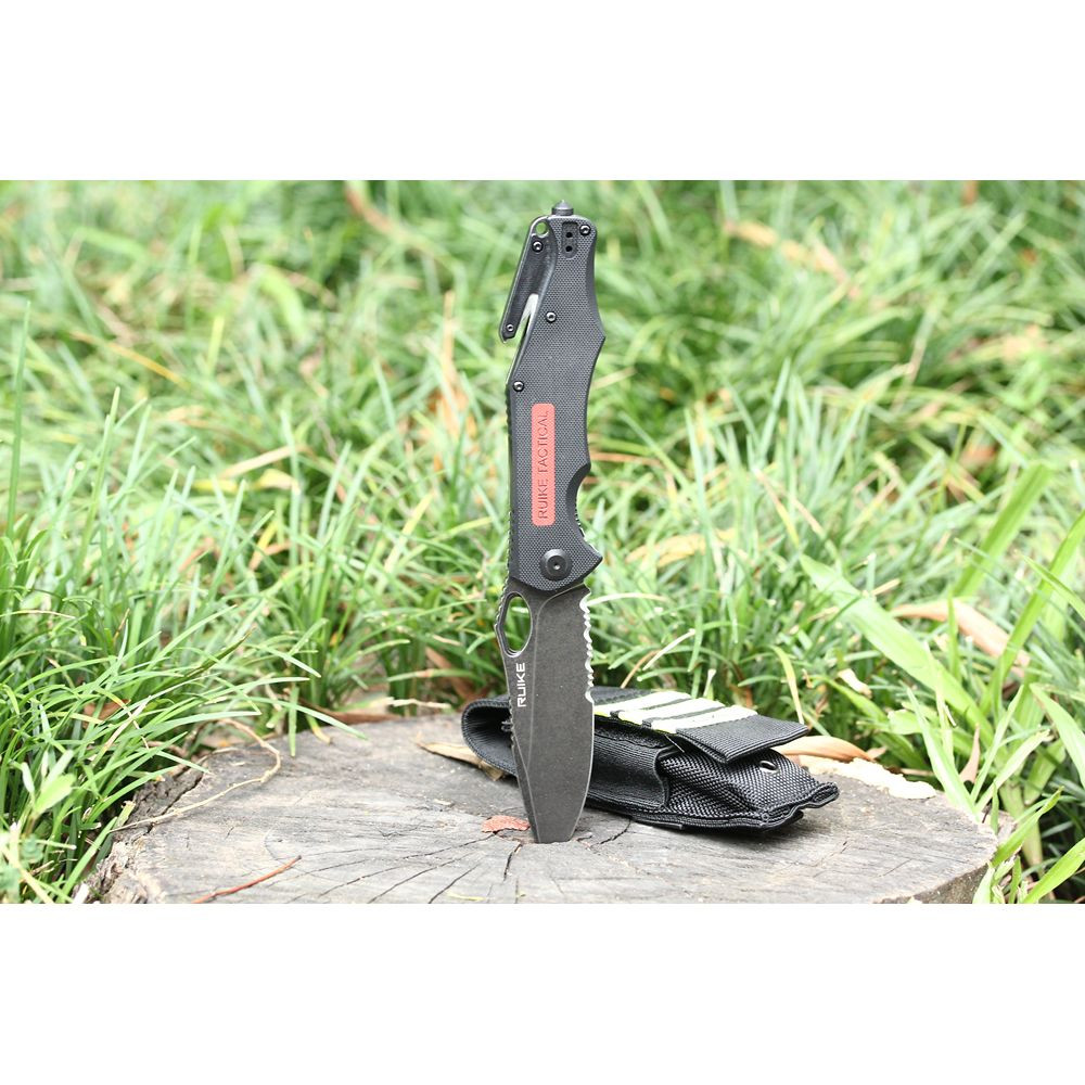 Ніж складаний мисливський Ruike M195, (10.8 см) D2 / G10 чорний Київ - фото 12