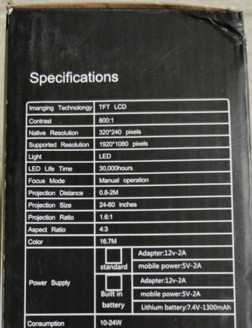 Проектор портативный , маленький. Харьков - изображение 3