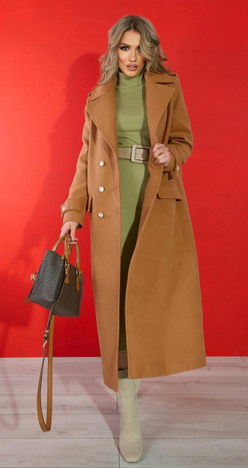 Лаконічне пальто з красивою фурнітурою (46) Київ - фото 10