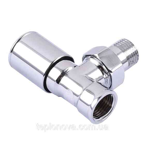 Кран вентильный угловой с американкой SOLOMON 1/2″ CHROM 1845 Черновцы