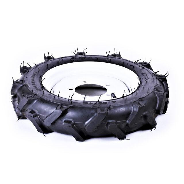 Колесо в сборе 4.00*12 (под 5 болтов, елочка) для мототрактора Мукачево - изображение 1