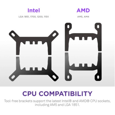 Система рідинного охолодження NZXT Kraken Plus RGB V2-360 mm AIO liquid cooler Bl (RL-KR360-B2) Вінниця - фото 8