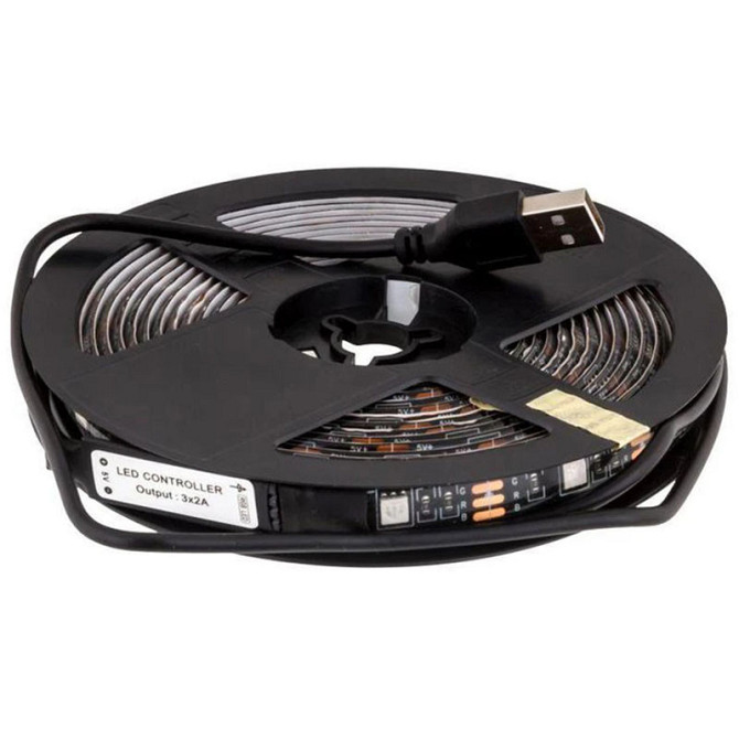 Світлодіодна стрічка Hoco DL30 RGB 4м + пульт (Чорна) Вінниця - фото 3