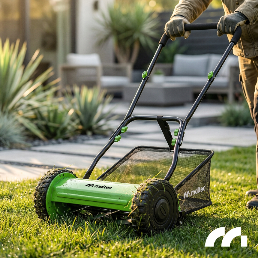 Ручна барабанна косарка з кошиком 22л 30см Maltec (Польща) Київ - фото 9