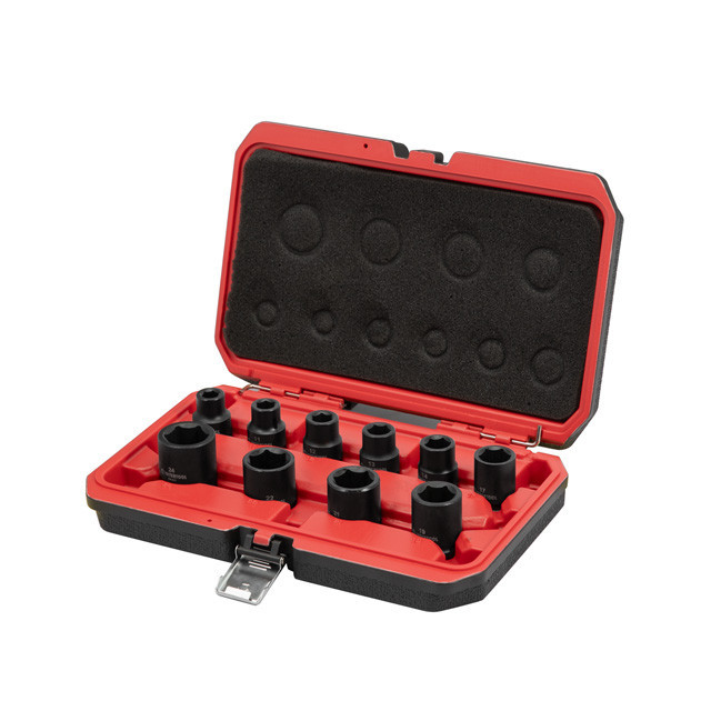 Набір головок ударних 1/2", 10 од., 10-24 мм, Cr-Mo, STORM INTERTOOL ET-8503 Київ - фото 1