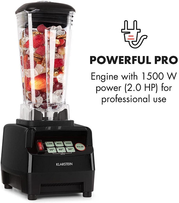 Блендер 1500 Вт 2 л Herakles-5G Powermixer Klarstein Німеччина Рівне - фото 3