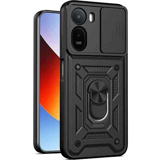 Xiaomi Redmi A7 pro Чехол противоударный Шторка (черный) Одесса