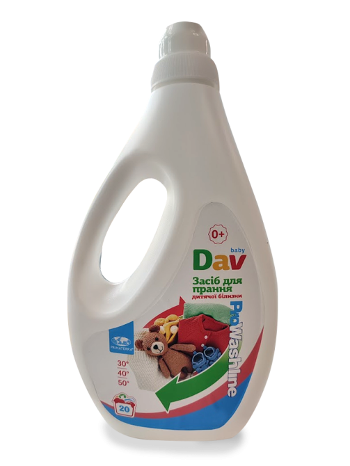 Гипоаллергенное жидкое средство для стирки детского белья DAV, 1л Павлоград - изображение 1