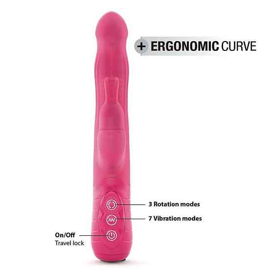 Вібратор-кролик Dorcel Baby Rabbit Magenta 2.0 з перлинним масажем і головкою, що обертається Sex Aura Київ
