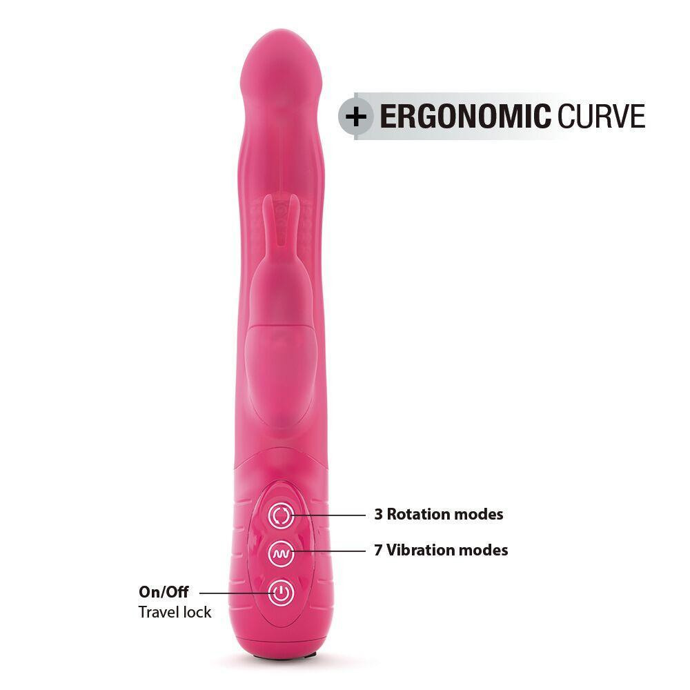 Вібратор-кролик Dorcel Baby Rabbit Magenta 2.0 з перлинним масажем і головкою, що обертається Sex Aura Київ - фото 4