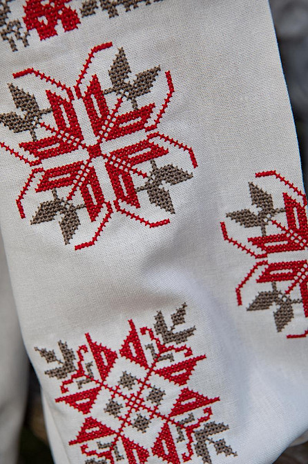 Вышиванка женская льняная, молочная топ Киев - изображение 4