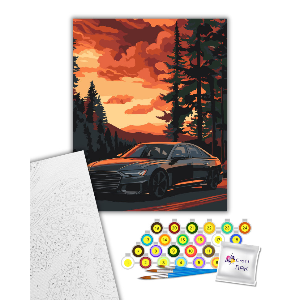 Картина за номерами "Комфортна поїздка" 12513-AC 40х50 см Вінниця - фото 2