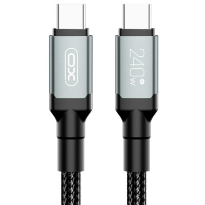 Дата кабель USB-C to USB-C 1.0m 240W black XO (NBQ264A_С_Black) Винница - изображение 6