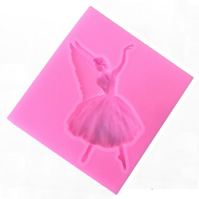 Молд силіконовий Балерина 81 на 75 мм рожевий Київ - фото 7