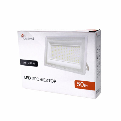 Прожектор Lightwell LW-FL-W-50 50 W Винница - изображение 3