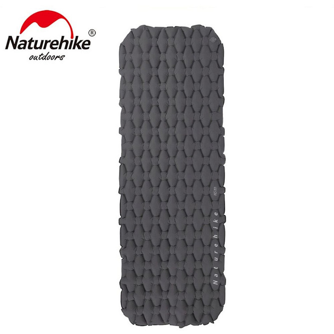 Килимок надувний Naturehike FC-10 NH19Z001-P, 65 мм, графіт Київ - фото 1
