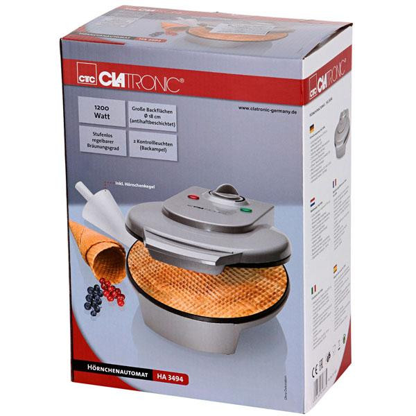 Вафельница для Рожков с Конусом Clatronic HA 3494 ,мощность 1200 Вт Нововолынск - изображение 6