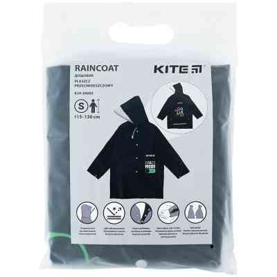 Дождевик детский Kite Crazy mode S 115-130 см Чорний (K24-2600S) Винница