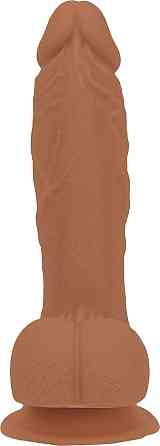 Фалоімітатор ADDICTION Steven 7.5" Silicone Dong Caramel, віброкуля в подарунок Sex Aura Київ