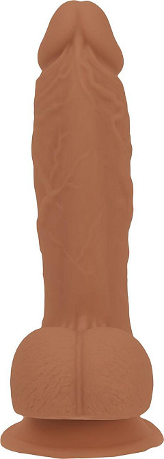 Фалоімітатор ADDICTION Steven 7.5" Silicone Dong Caramel, віброкуля в подарунок Sex Aura Київ - фото 3