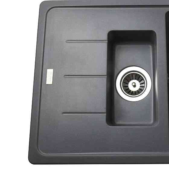 Гранітна мийка Globus Lux IZEO сірий металік 780x500мм-А0003 (000008799) Київ