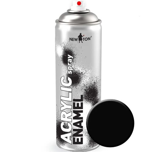 Автоемаль 500мл 9005 чорний мат акрилова аерозоль NEW TON Житомир - фото 1