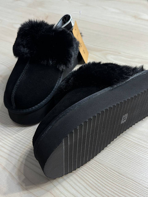 Уггі жіночі Itts 1701-1 капці з опушкою і резинкою на платформі чорні, 39, 24,5 см Київ - фото 15